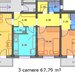 Rahova 3 camere, decomandat, 2 bai, 2 balcoane